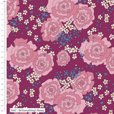 Craft Cotton Company, 100 % Premium-Baumwolle, Stoffserie „Midnight Meadows“ von Crafty Lass, 110 cm breit, digital bedruckter Baumwollstoff